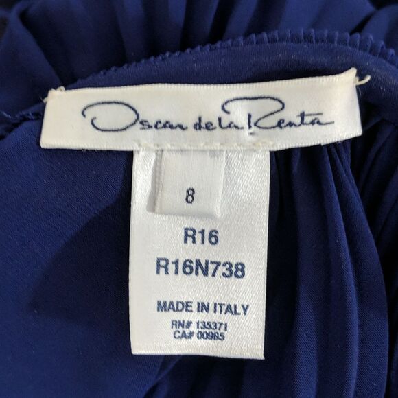 NWOT Oscar de la Renta Pleated Top, Size 8 - Picture 5 of 6